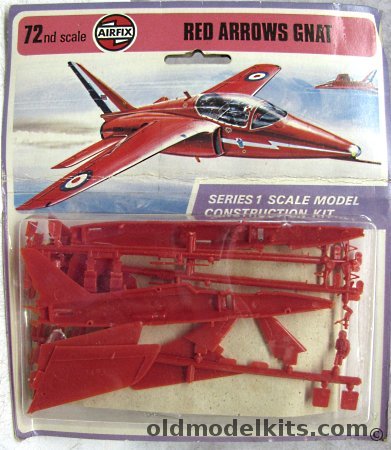 Airfix 1/72 Folland Gnat T.1 CFS - RAF Aerobatic Team 'Red Arrows' Little Rissington 1972 - Blister Pack, 01036-2 plastic model kit